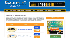 Desktop Screenshot of gauntlet-games.com